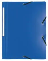 Gummibandsmapp LYRECO A4 PP 3-kl blå - Primmeshiper