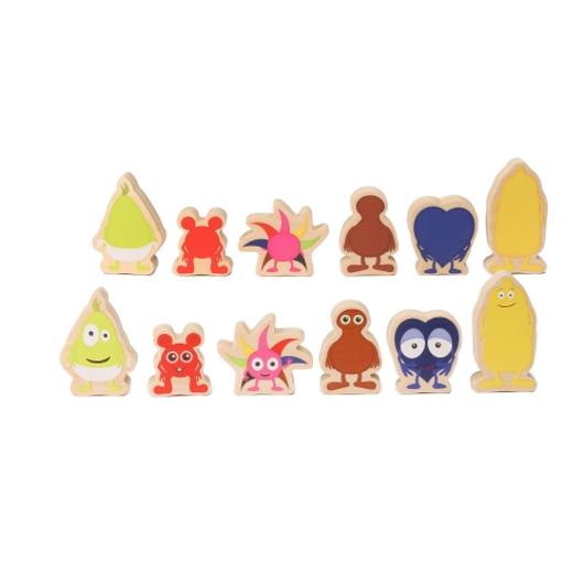 Babblarna träfigurer 6 delar