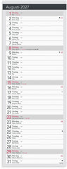 Liten Bordskalender Elegant 2027