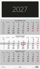 Väggkalender Triplaner Elegant 2027
