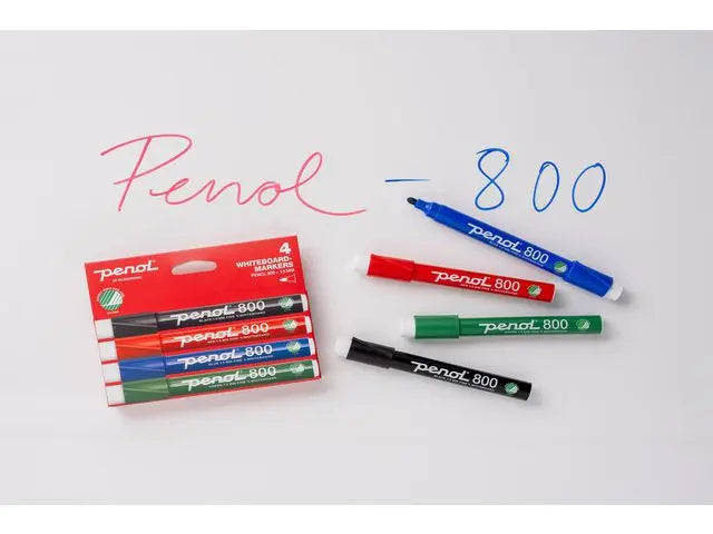 Whiteboardpenna PENOL 800 rund röd - Primmeshiper