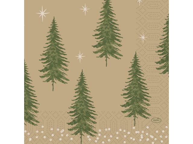 Servett DUNI Trees 3-lags 33x33cm 50/fp - Primmeshiper