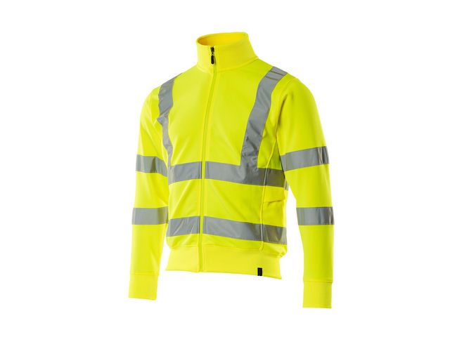 Sweatshirt Med Blixtlås Hi-Vis Gul 2XL - Primmeshiper