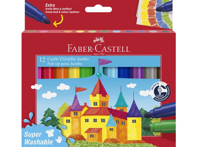 Fiberpenna Jumbo FABER CASTELL 12/fp - Primmeshiper