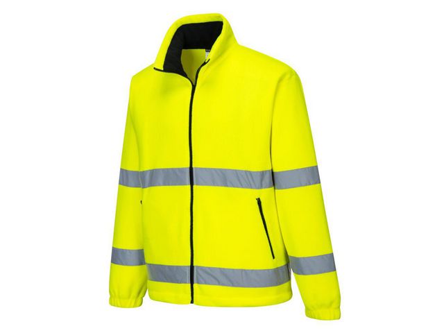 Fleecetröja Hi-vis PW F250 gul L - Primmeshiper