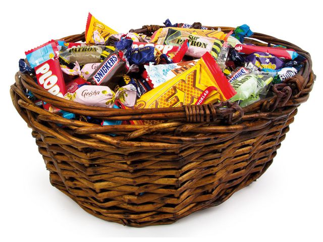 Godis Presentkorg inslaget 2,5kg - Primmeshiper