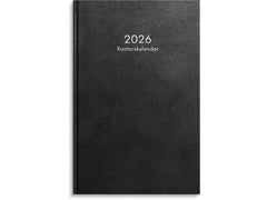 Kontorskalender 2026 svart Primmeshiper