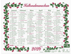 Väggkalender Lilla Hallonalmanackan 2026 Primmeshiper