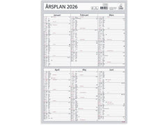 Väggkalender Årsplan 2026 Primmeshiper