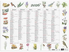 Väggkalender Stora Naturalmanackan 2026 Primmeshiper