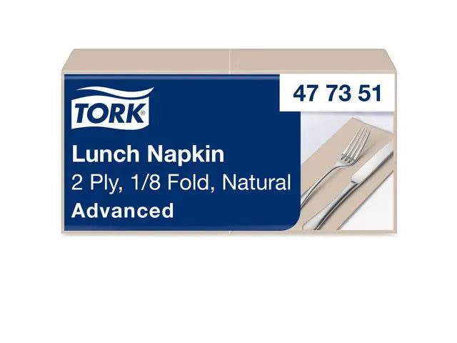 Servett TORK Lunch 2-lags natur 200/fp Primmeshiper