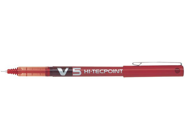 Bläckkulpenna PILOT Hi-Tec V5 0,5 röd - Primmeshiper