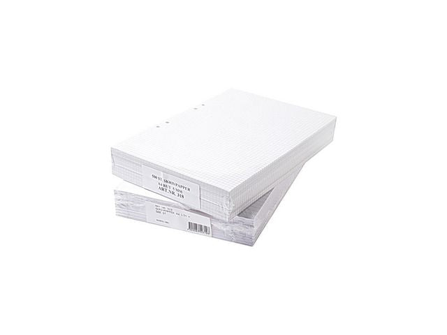 Lösblad A4 rutat 5x5mm hålat 500/fp - Primmeshiper