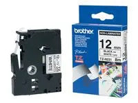 Tape BROTHER TZEN231 12mm Svart på Vit - Primmeshiper