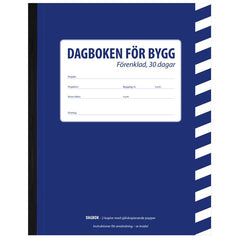 Dagboken för bygg förenklad A5 30 dagar