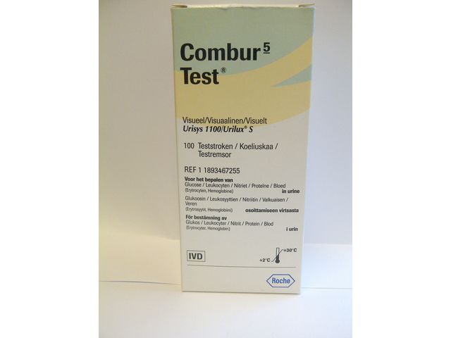 Urinstickor COMBUR 5 test 100/fp - Primmeshiper