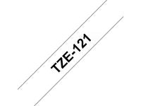 Tape BROTHER TZE121 9mm svart på klar - Primmeshiper