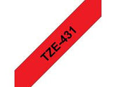 Tape BROTHER TZE431 12mm svart på röd - Primmeshiper