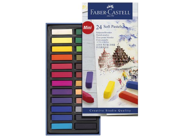 Torrpastellkritor FABER 24 färger - Primmeshiper