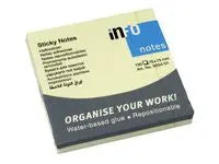 Notes INFO NOTES 75x75mm gul - Primmeshiper