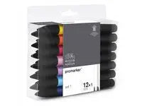 Promarker Klara färger Fine/Broad 12/fp - Primmeshiper