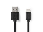 Kabel NEDIS USB-A-USB-C 3m svart - Primmeshiper