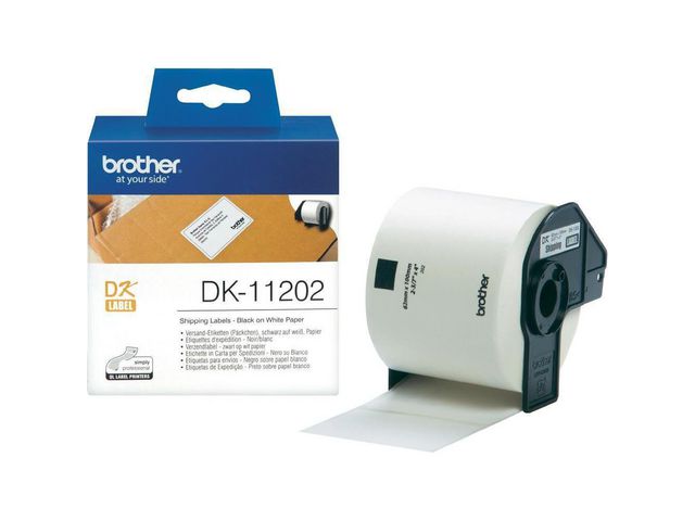 Etikett BROTHER DK11202 62x100mm 300/fp Primmeshiper