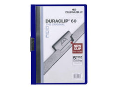 Klämmapp Duraclip 2200 A4 3mm blå - Primmeshiper