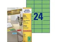 Etikett AVERY Grön 70x37mm 2400/fp - Primmeshiper