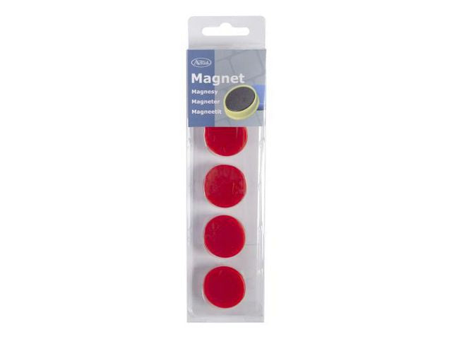 Magnetknappar ACTUAL 30 mm röd 5/fp - Primmeshiper
