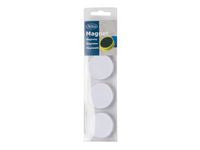 Magnetknappar ACTUAL 40 mm vit 4/fp - Primmeshiper
