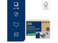 Rengöringsduk TORK W4 Flex. grå 120/fp - Primmeshiper