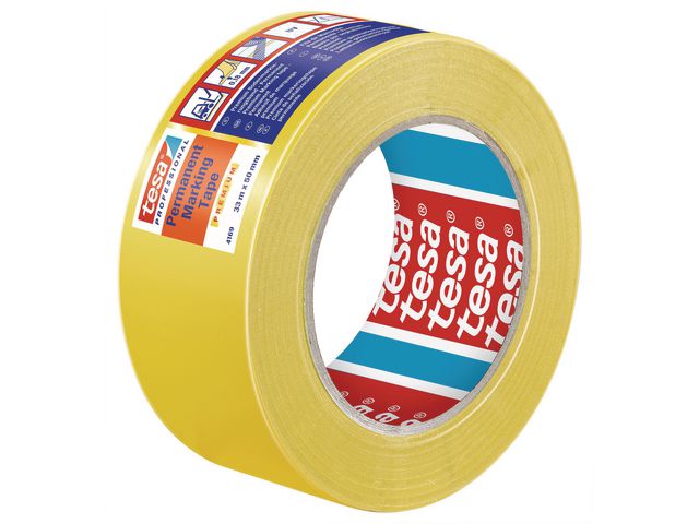 Golvmarkering TESA Prem. 50mmx33m gul - Primmeshiper