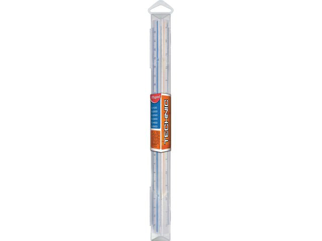 Skallinjal MAPED skalor 1:100-1:500 30cm - Primmeshiper