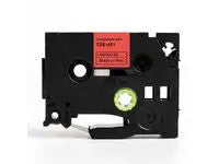 Tape 24mm TZe-451 svart på röd - Primmeshiper