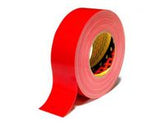 Tejp textil plastbelagd 50mx50mm röd - Primmeshiper