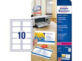 Visitkort AVERY laser 85x54 satin 250/fp - Primmeshiper