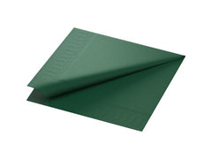 Servett 3-lags 40x40cm mörkgrön 125/fp - Primmeshiper