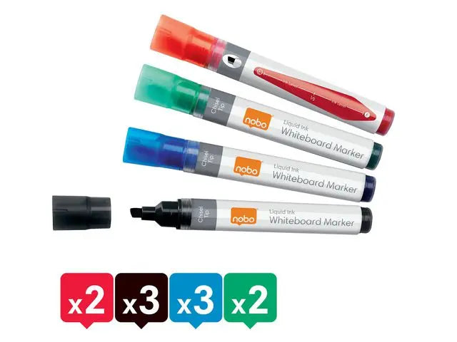 Whiteboardpenna NOBO Liq sned mix 10/fp - Primmeshiper