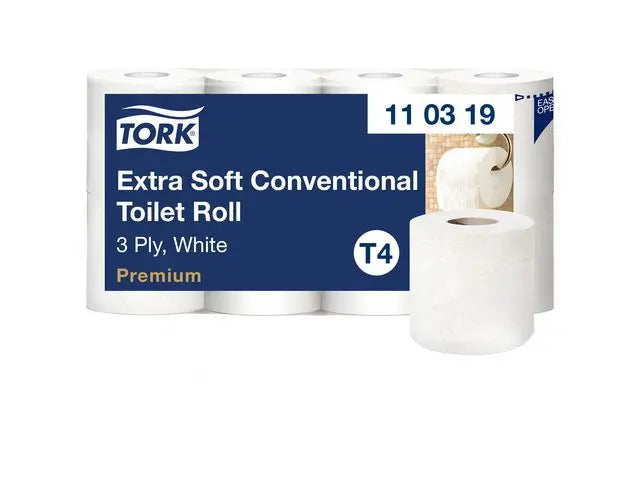 Toalettpapper TORK Pre T4 3-lag 8/fp - Primmeshiper
