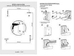 Dispenser LYRECO Pappershandduk vit - Primmeshiper