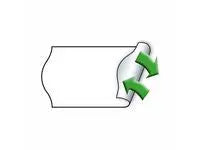 Etikett METO Avtagbar 26x16 vit 12000/fp Primmeshiper