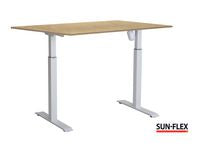 Bord SUN-FLEX II höj/sänk 140x80 vit/bjö - Primmeshiper