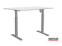 Bord SUN-FLEX II höj/sänk 120x80 grå/vit - Primmeshiper
