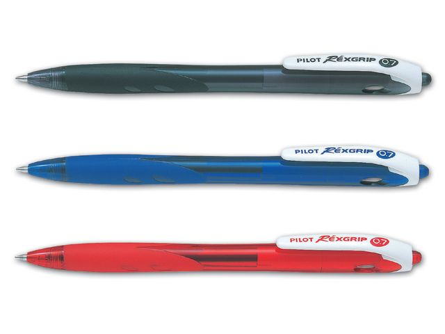 Kulpenna PILOT RexGrip fine 0,7 svart - Primmeshiper