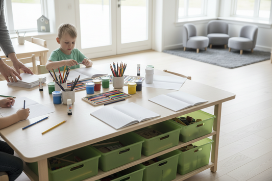 Välorganiserat material för skapande i svensk skola och förskola