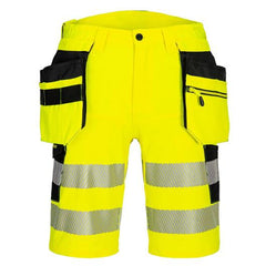 Työshortsit DX446 keltainen varoitus luokka 2 koko 46