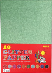Kimallepaperi, 180 g, 10 arkkia, 10 väriä