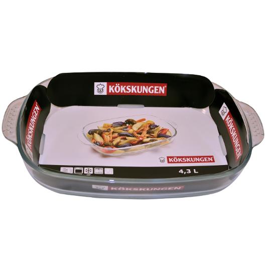 Ugnsform KÖKSKUNGEN glas 4,3L