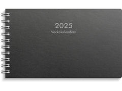 Veckokalender Eco Line 2025 svart - Primmeshiper